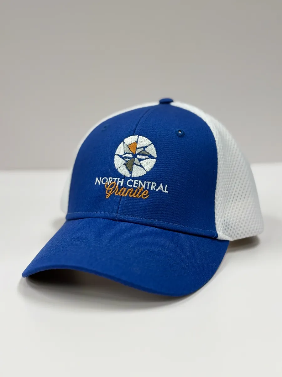 Embroidered headwear prepared as part of a uniform order
