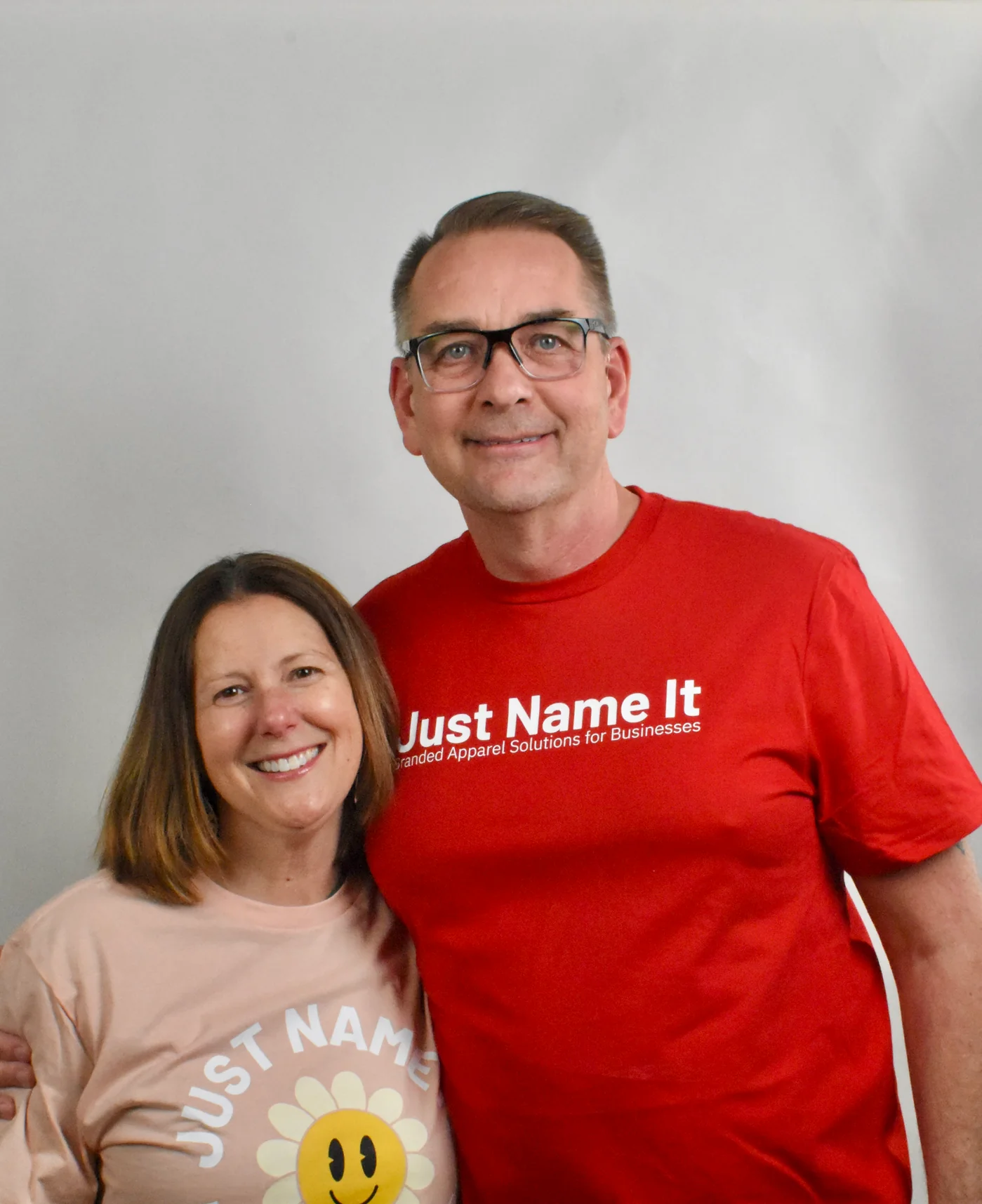 Joe and Christy Grubbs, owners of Just Name It in Ashland, Ohio